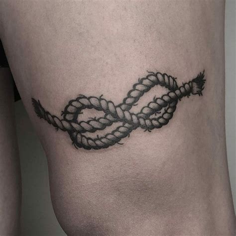 rope knot tattoo|figure eight knot tattoo.